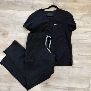 Women's FIGS Black Scrub Pants